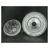 2 GLASS SERVING BOWLS