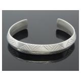 AITKENS PEWTER CUFF BRACELET