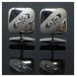 PAIR OF STERLING SILVER CUFFLINKS 9.78g