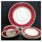 AYNSLEY CUMBERLAND TEACUP & SAUCERS,PLATE
