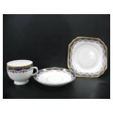 GLADSTONE CHINA TEACUP, SAUCER & SIDE PLATE