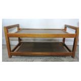 MID CENTURY MODERN 2 TIER SIDE TABLE