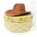 CANADIAN LEATHERCRAFT TEARDROP CROWN COWBOY HAT