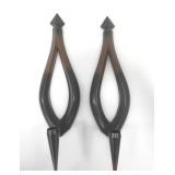 2 MCM SYROCO CANDLE SCONCES