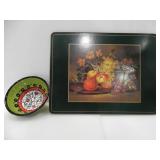 PIMPERNEL PLACEMAT WITH CERAMIC BOWL