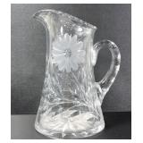 TALL CRYSTAL PITCHER