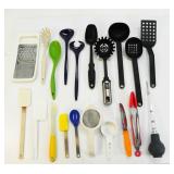 ASSORTED BAKING AND COOKING UTENSILS