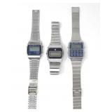 THREE DIGITAL WATCHES