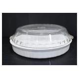 CORNINGWARE OVAL CASSEROLE DISH WITH PYREX GLASS