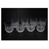 8 CRISTAL D'ARQUES PARIS LONGCHAMP WHISKEY GLASSES