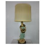 ROYAL DUX  HARVEST MAIDEN FIGURAL TABLE LAMP