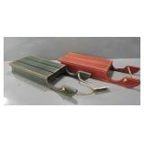 2 CANADIAN COUNTRY FOLK ART WOODEN SLED DECOR