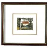 PAUL CLOUTIER THE RED HOUSE ETCHING 1980 176/200