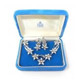 TITAN STERLING SILVER NECKLACE & EARRINGS 14.95g