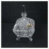 ANNAHUTTE CUT CRYSTAL COVERED DISH