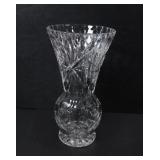 CUT GLASS VASE