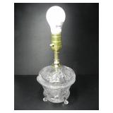 'STAR & COMET' DESIGN CLEAR GLASS BOUDOIR LAMP