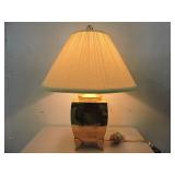 GEN-LITE SOLID BRASS CHINOISERIE STYLE TABLE LAMP