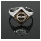 STERLING SILVER RING 4.8g