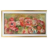 RENOIR 'ANEMONES' LARGE SIZE FRAMED ART PRINT