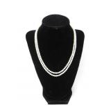 14KT GOLD CLASP ON PEARL NECKLACE 25g