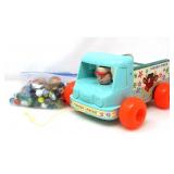FISHER PRICE MILK WAGON PULLTOY & MARBLES