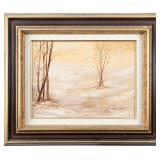 CHRIS GILBERT 'LANDSCAPE' OIL ON BOARD