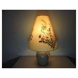 DORNBUSCH STUDIO POTTERY PRESSED FLOWER SHADE LAMP