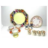 LOT OF LUSTERWARE PORCELAIN & CERAMIC NAPKIN RINGS