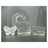 ASSORTED GLASS FIGURINES