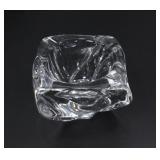 SIGNED DAUM CRYSTAL ASHTRAY