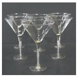 6 MARTINI GLASSES