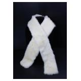 CREAM COLOURED MINK FUR SCARF