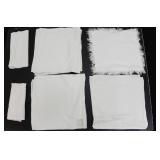 LOT OF 24 NAPKINS WITH FLORAL & STAR DESIGNS