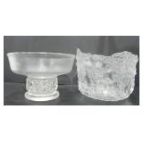 GLASS PEDESTAL DESSERT BOWL & RHAPSODY BOWL