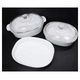 3 CORNINGWARE CASSEROLE DISHES