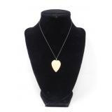 STERLING SILVER CHAIN W/ BONE PENDANT 3.31g