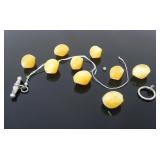 BROKEN BRACELET W/ SILVER CLASP 4.82g