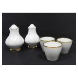 THOMAS ROSENTHAL CANDLE HOLDERS & 2 SHAKERS