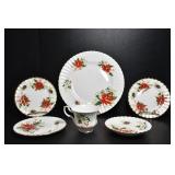 ROYAL ALBERT TEA CUP, SAUCERS AND PLATE