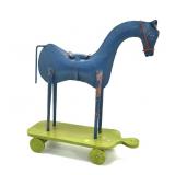 HORSE TOY ON WHEELS