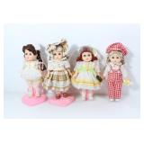 4 GINNY 'REAL VOGUE' DOLLS