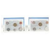 2 ROYAL CANADIAN MINT 1988 UNCIRCULATED COIN SETS
