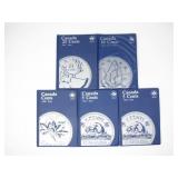 EMPTY CANADIAN PENNY, NICKEL, DIME, QUARTER BOOKS