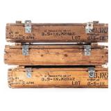 U.S. MILITARY M28A2 BAZOOKA ROCKET CRATES (3)