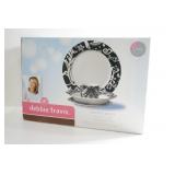 DEBBIE TRAVIS DAMASK DESIGN DINNERWARE-20 PCS