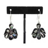 SILVER ALPACA MEXICO EARRINGS 8.25g