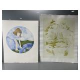 PAMELA CLAUGHTON LOT OF TWO ETCHINGS