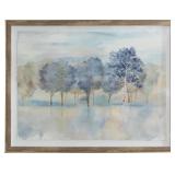 FRAMED PRINT OF WATERCOLOUR FOREST