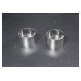 PAIR OF STERLING SILVER NAPKIN RINGS 72g